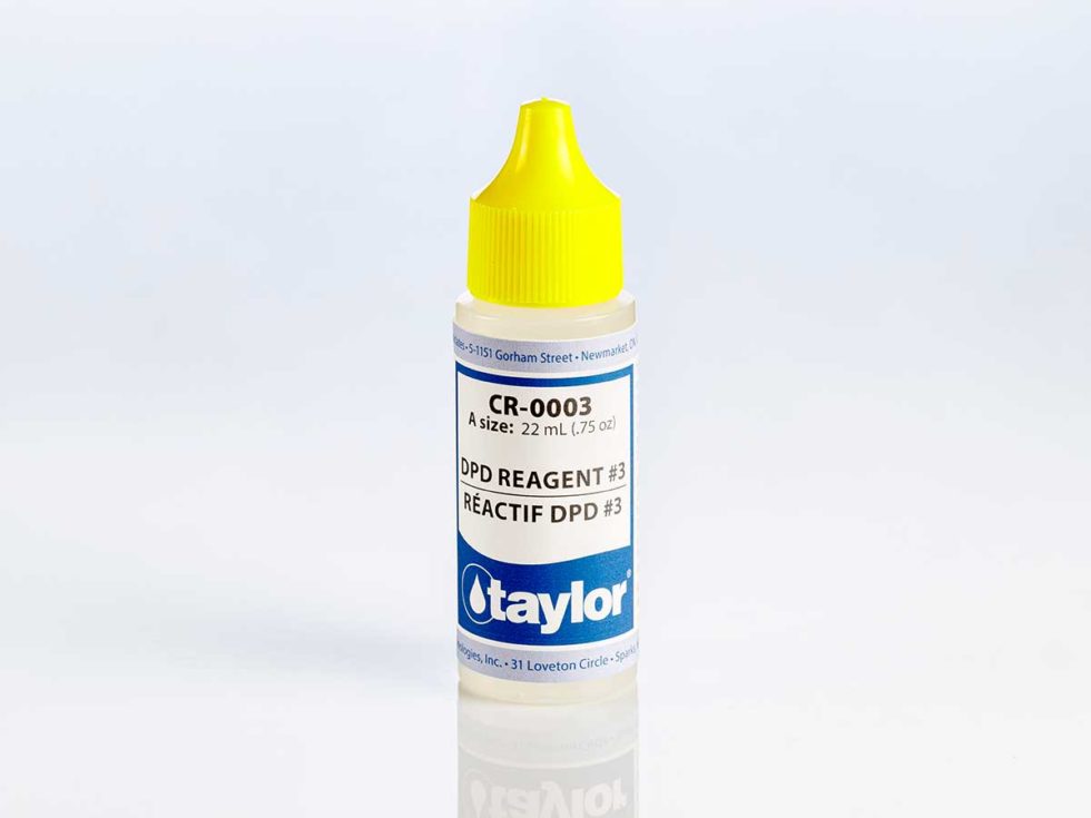 Taylor R0003A DPD Reagent 3 .75 oz, Dropper Bottle Pool Test