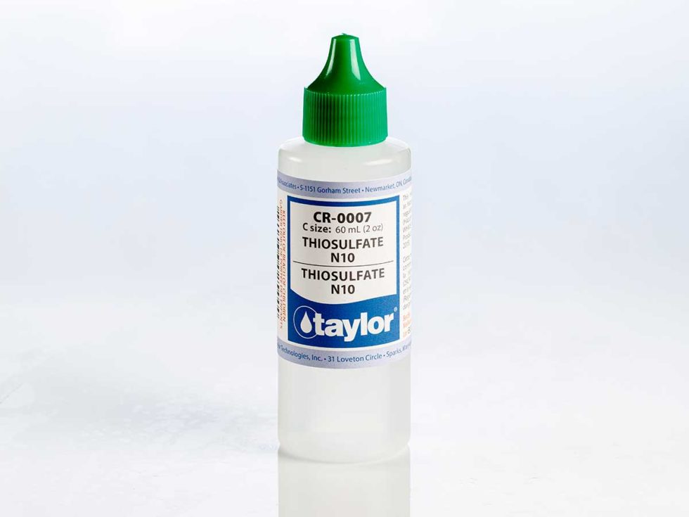 Taylor R0007C Thiosulfate N/10 2 oz, Dropper Bottle Pool Test